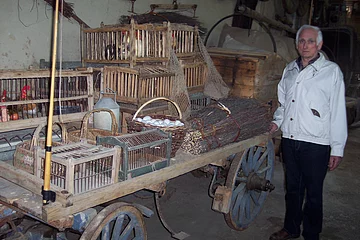 Marktwagen im Bauerhofmuseum in Laub