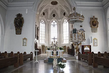 Innenansicht St. Jakob Oettingen