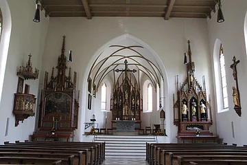 Innenansicht St. Sebastian Oettingen