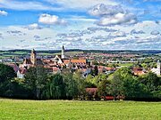 Donauwörth - Blick vom Schellenberg auf die historische Altstadt